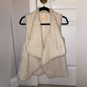 Altar’d State faux fur cream vest